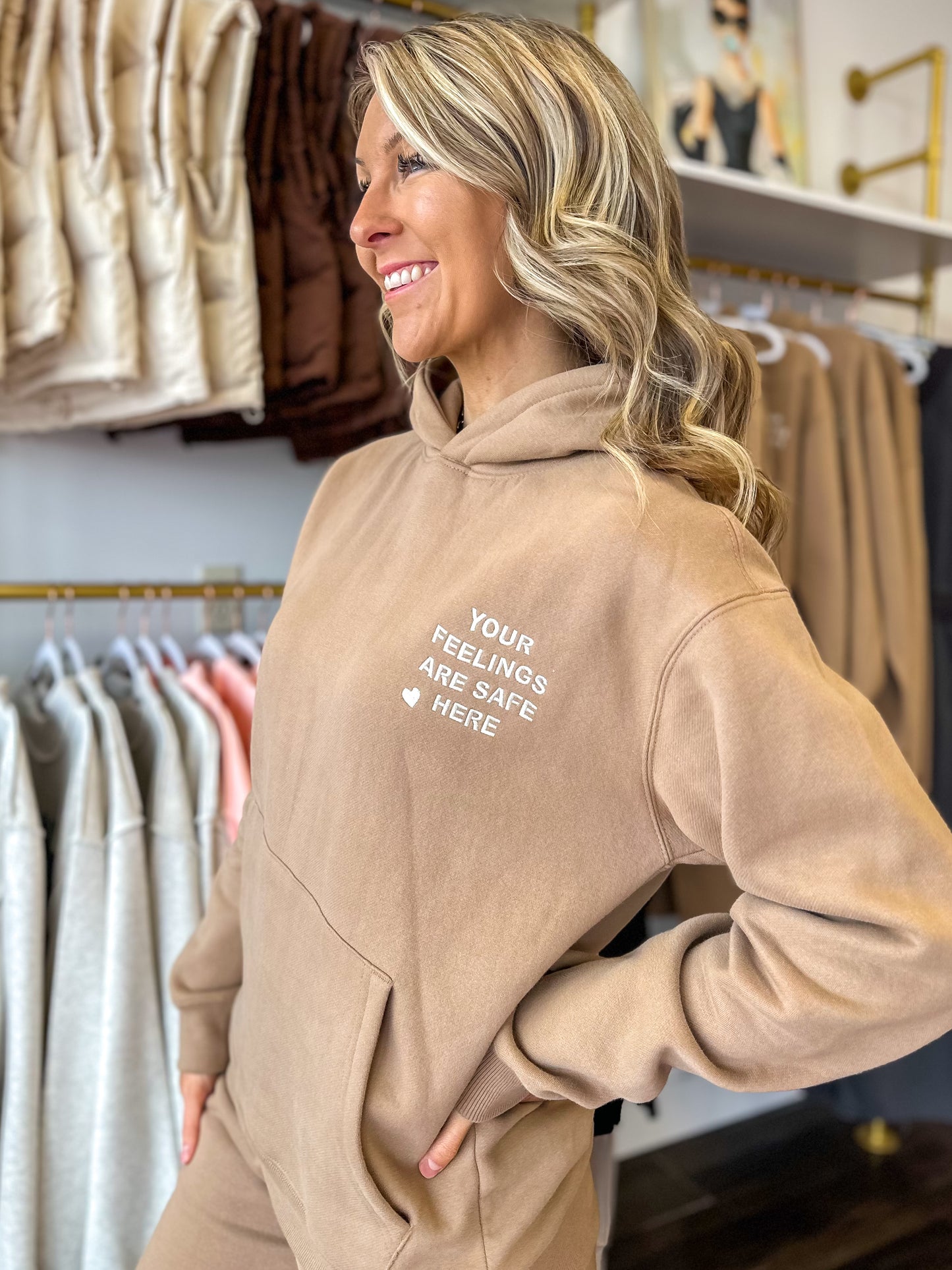 Your Feelings Are Safe Here Hoodie