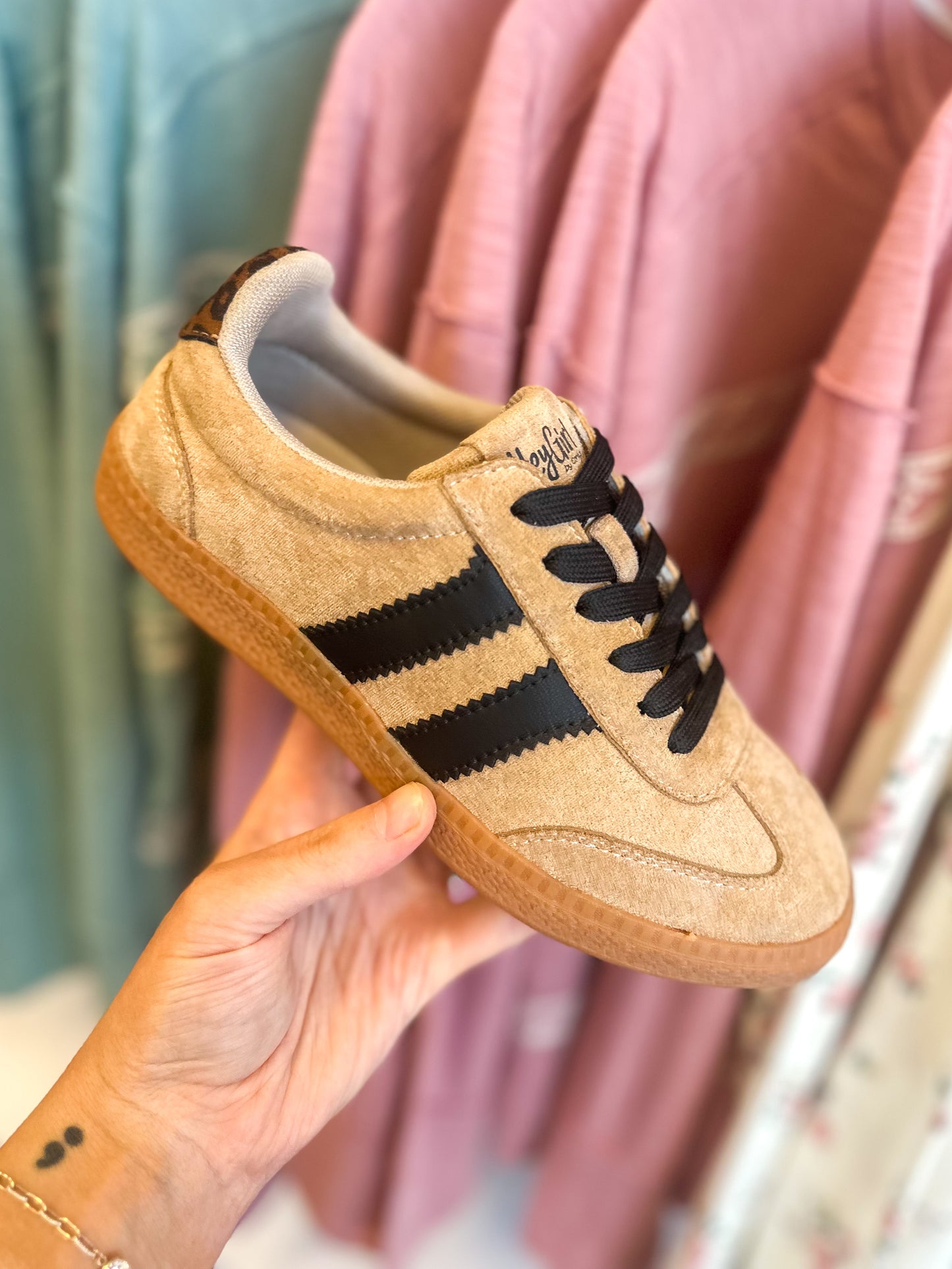 CORKY'S: Heads Up Camel Faux Suede Sneaker