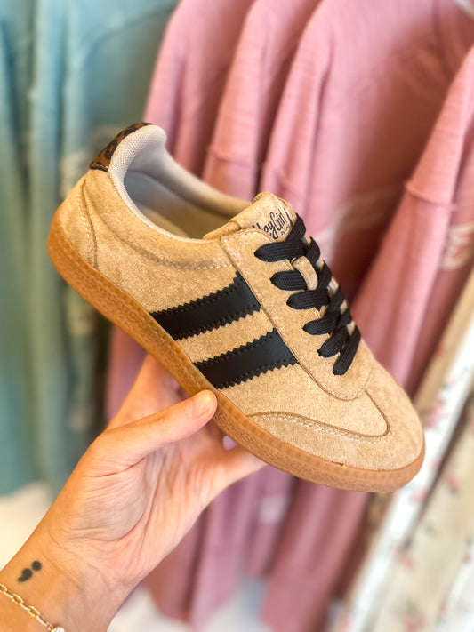 CORKY'S: Heads Up Camel Faux Suede Sneaker