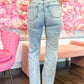 Monroe Mineral Wash Destroy 90's Straight Judy Blue Jeans