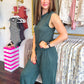 Elevated Everyday Jumpsuit - Hunter Green