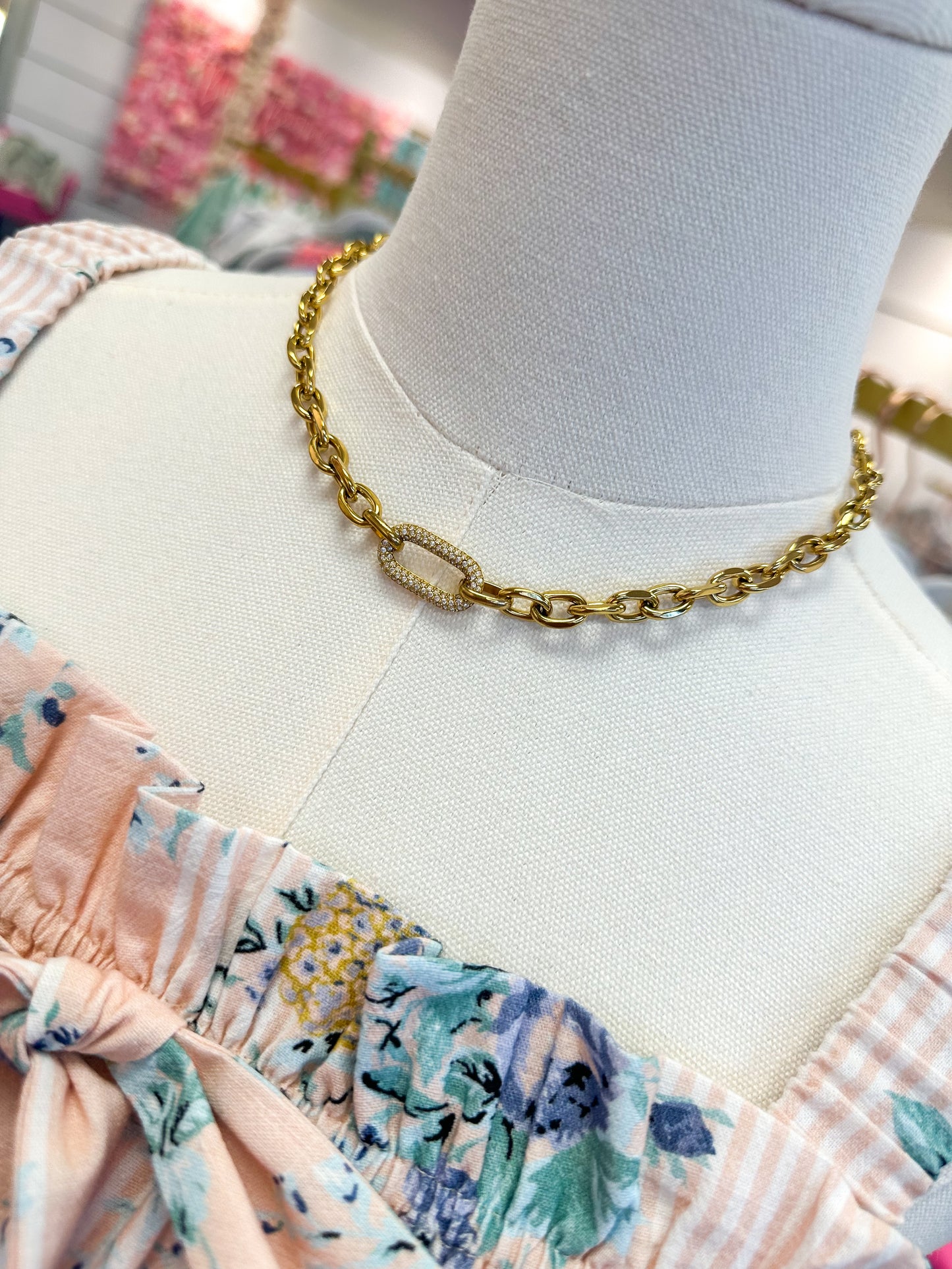 Michaela Diamond Chain Necklace