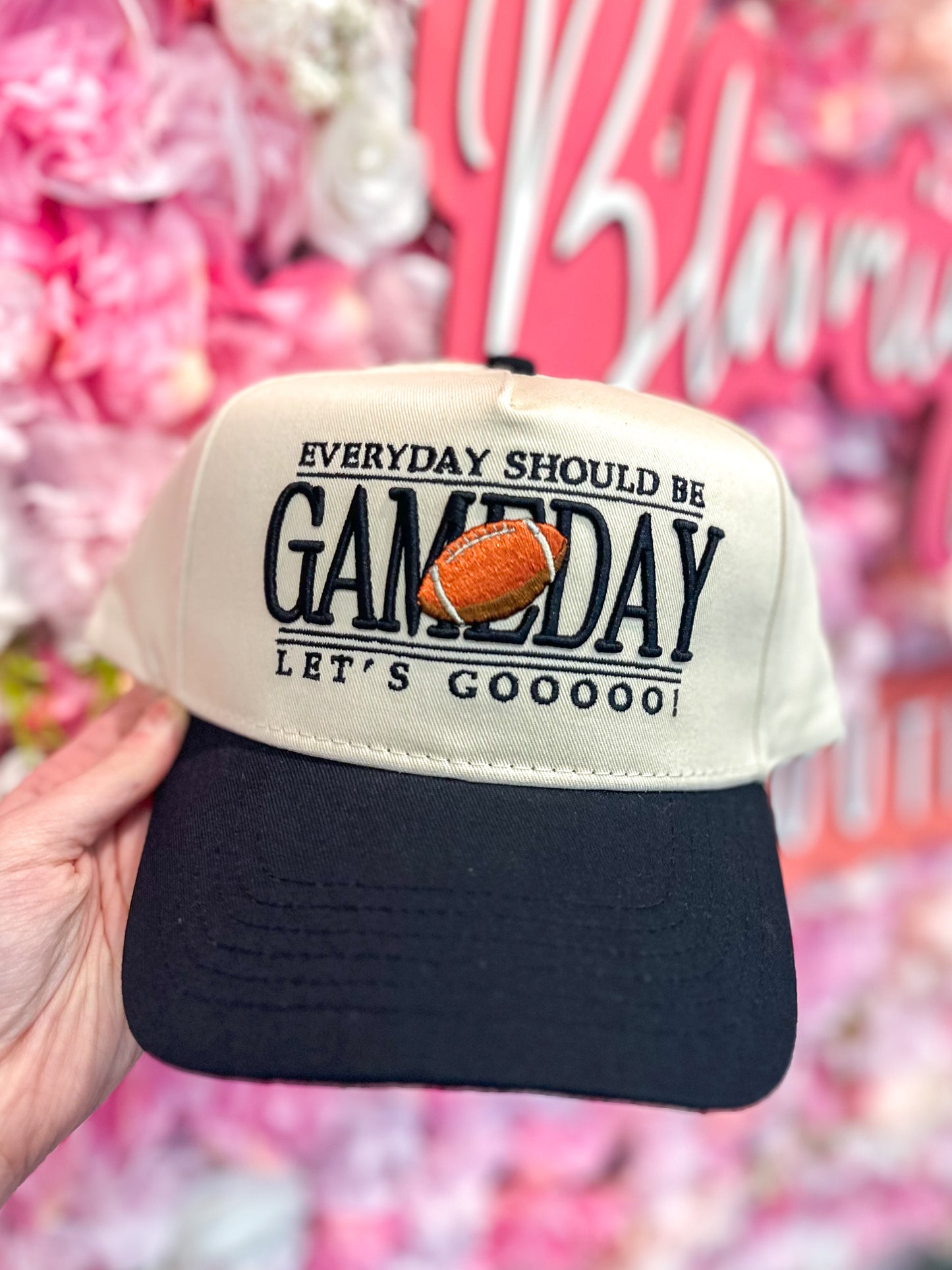 Everyday Should Be Gameday - Black Vintage Trucker Hat