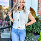 Beverly Button Knit Vest Top