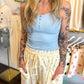 Wildflower Weekend Barrel Pants - Butter Yellow