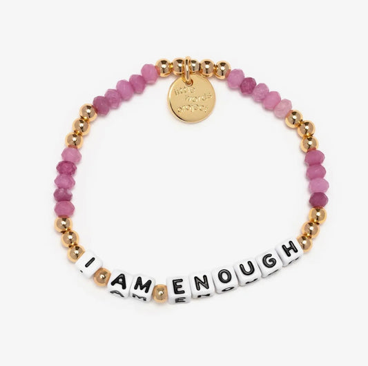 I Am Enough Bracelet - Very Berry | Little Words Project