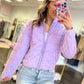 Waverly Washed Quilted Jacket - Lavender