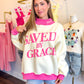 Saved By Grace Mock Neck Sweatshirt