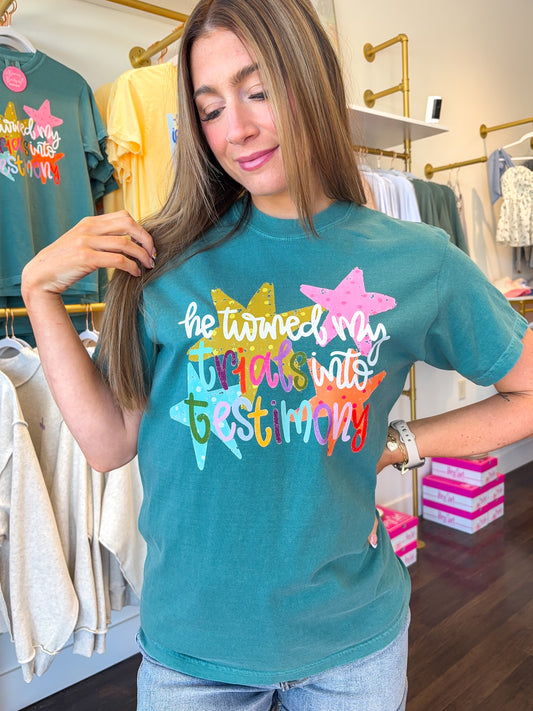 Trials Into Testimony Graphic Tee