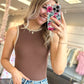 Raegan Round Neck Color Block Bodysuit