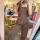 Valerie Vintage Leopard Overalls