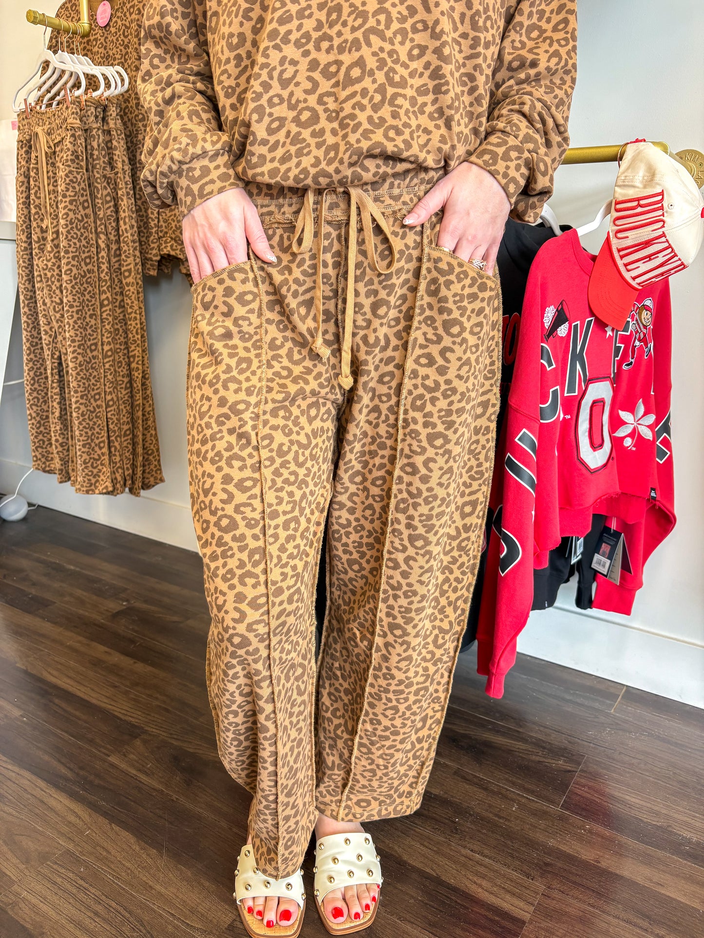 Lennon Leopard Barrel Pants
