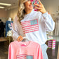 Floral Freedom Crewneck - Heather Grey