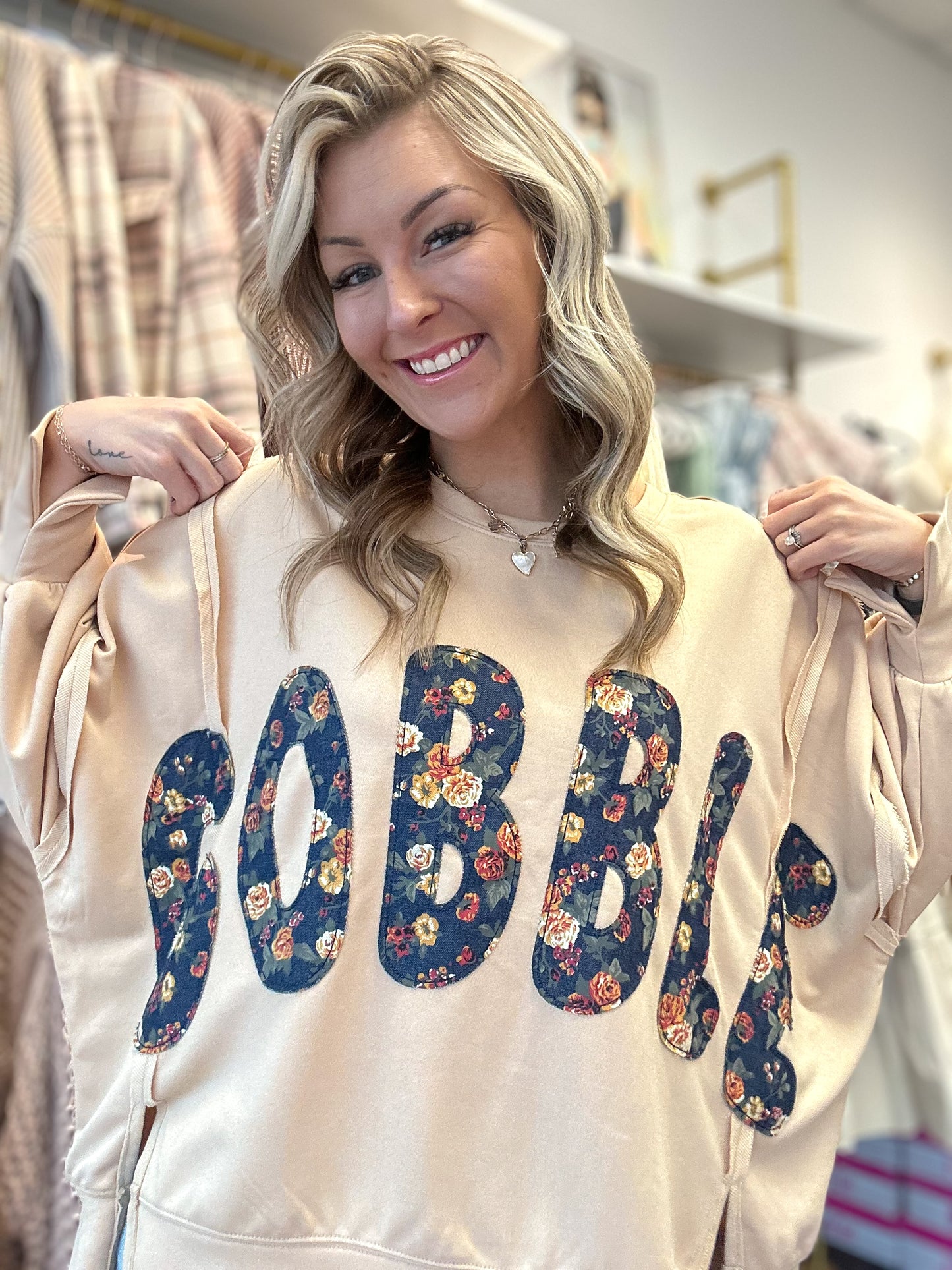 Gobble Floral Patch Oversized Top