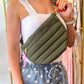 Jolie Puffer Belt Bag - Olive