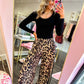Leopard Luxe Wide Leg Pants