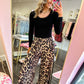 Leopard Luxe Wide Leg Pants