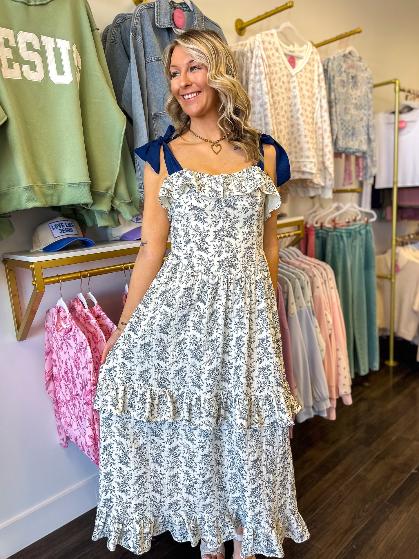 Rosalie Ruffle Maxi Dress