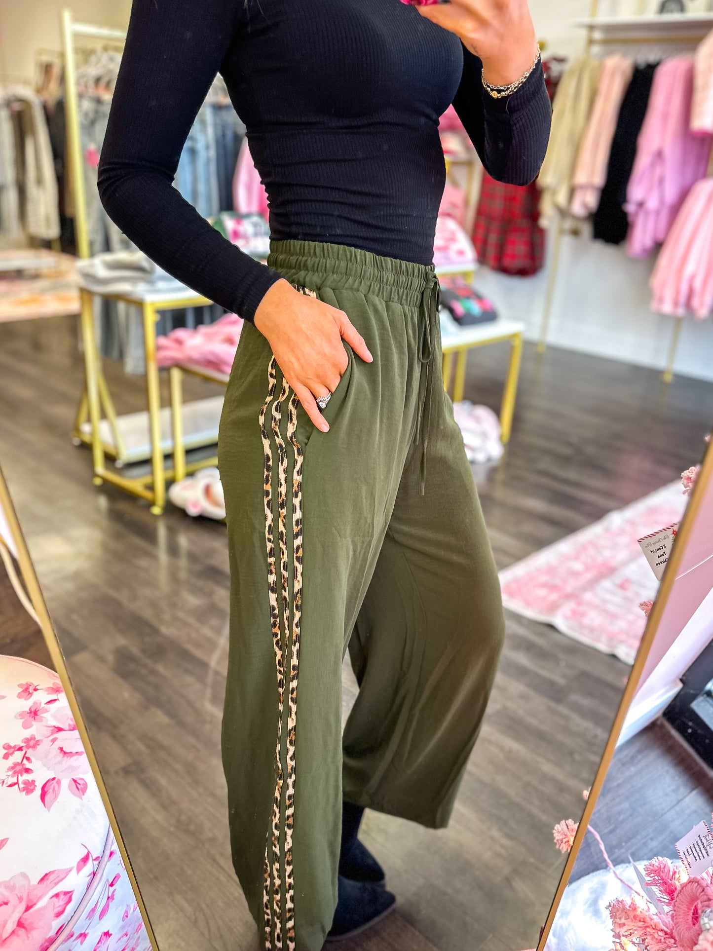 Libby Leopard Stripe Pants