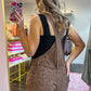Valerie Vintage Leopard Overalls