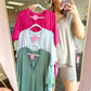 Back To The Basics Biker Short Set - Plum Pink