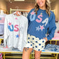 USA Patchwork Star Sweatshirt - Heather Ivory