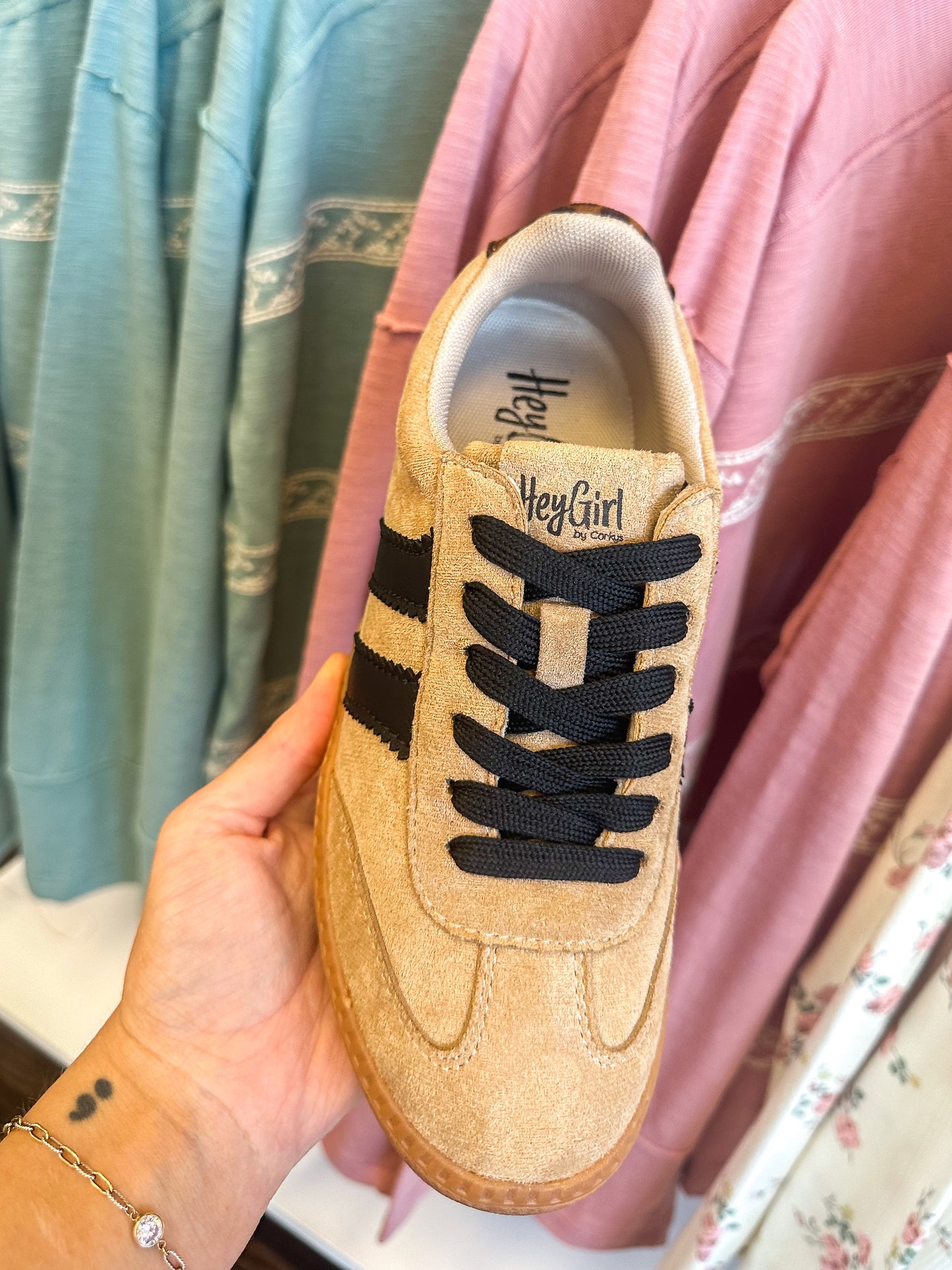CORKY'S: Heads Up Camel Faux Suede Sneaker