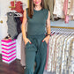 Elevated Everyday Jumpsuit - Hunter Green