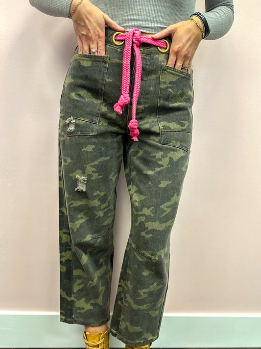 Camille Camo Print Pants