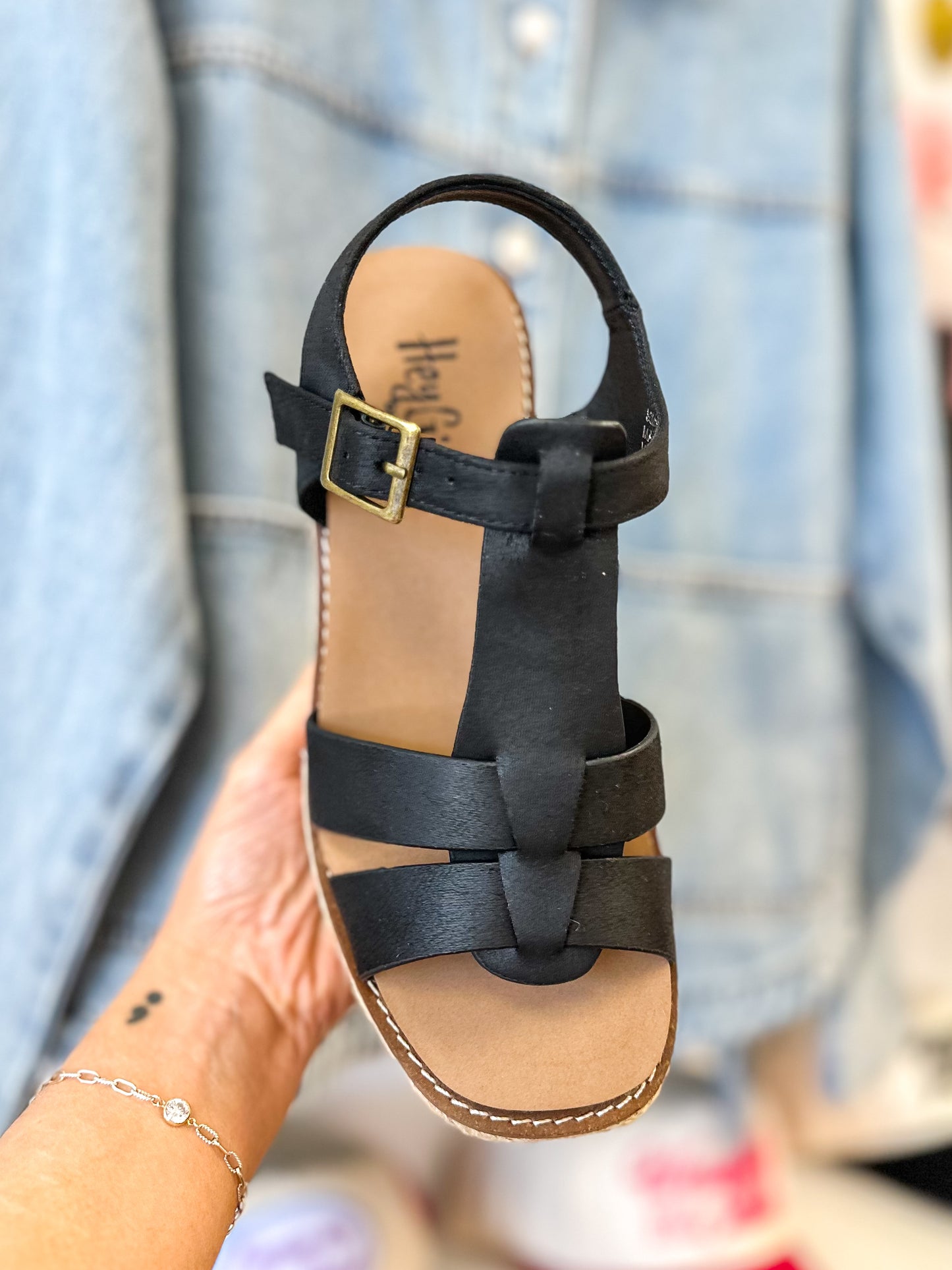 CORKY'S: Something's Fishy Black Wedge