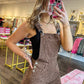 Valerie Vintage Leopard Overalls