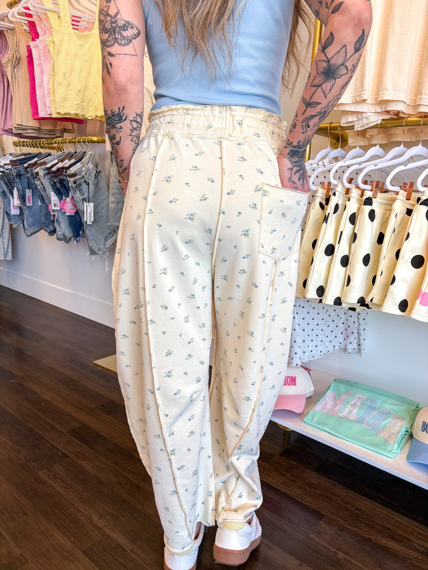 Wildflower Weekend Barrel Pants - Butter Yellow