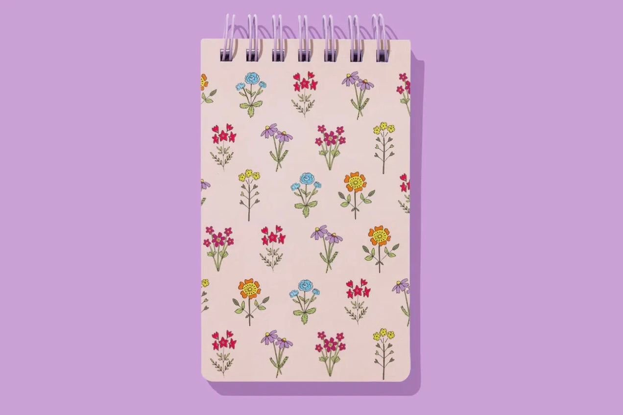 Wildflowers Spiral Top Notebook