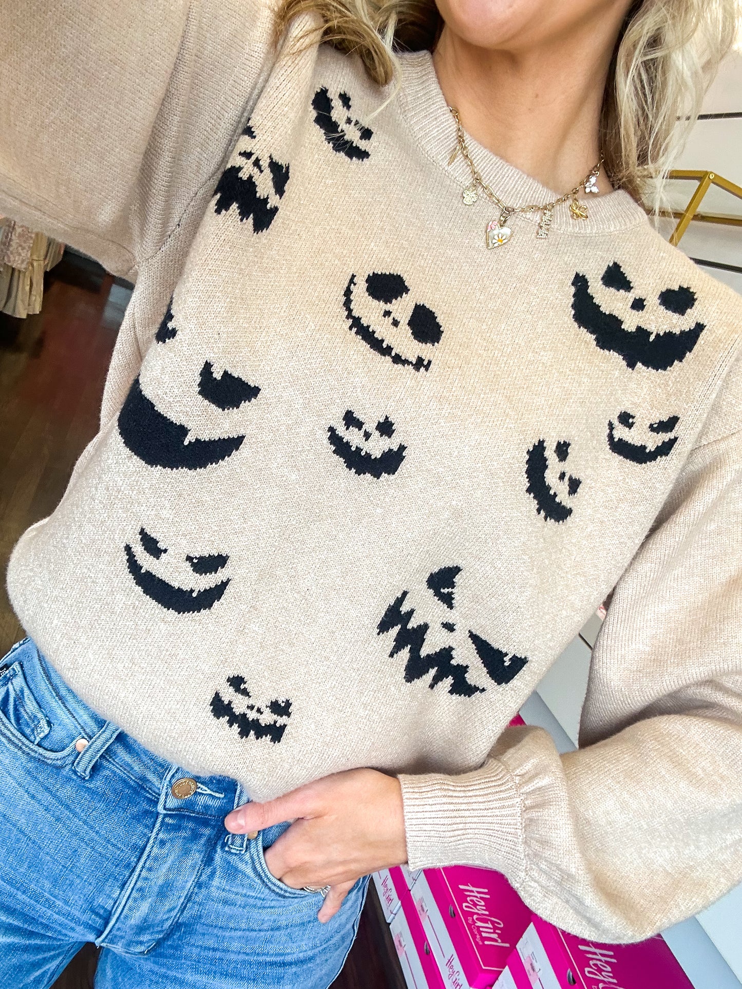 Spooky Smirks Sweater