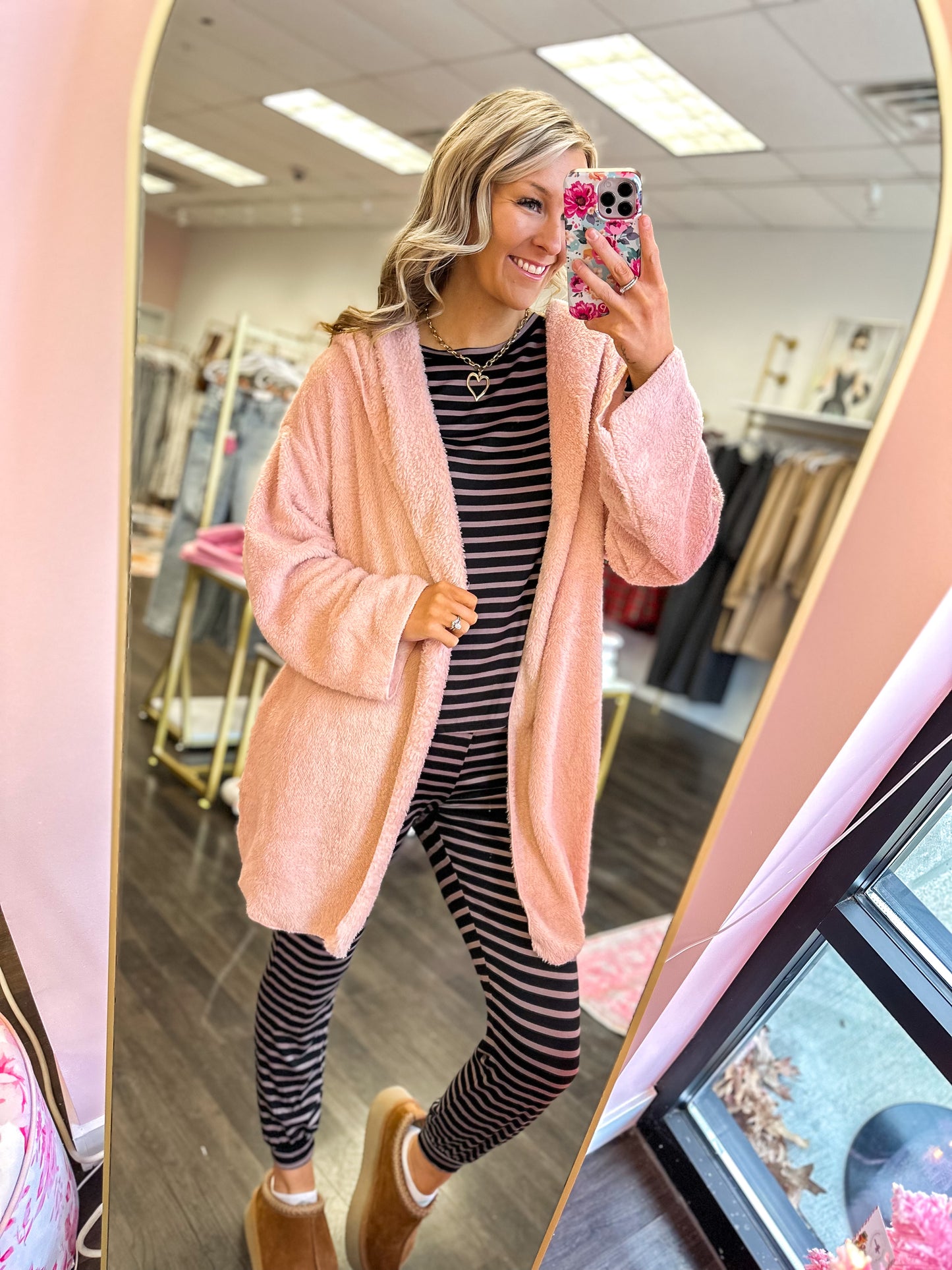 Cora Cozy Fleece Hooded Shacket