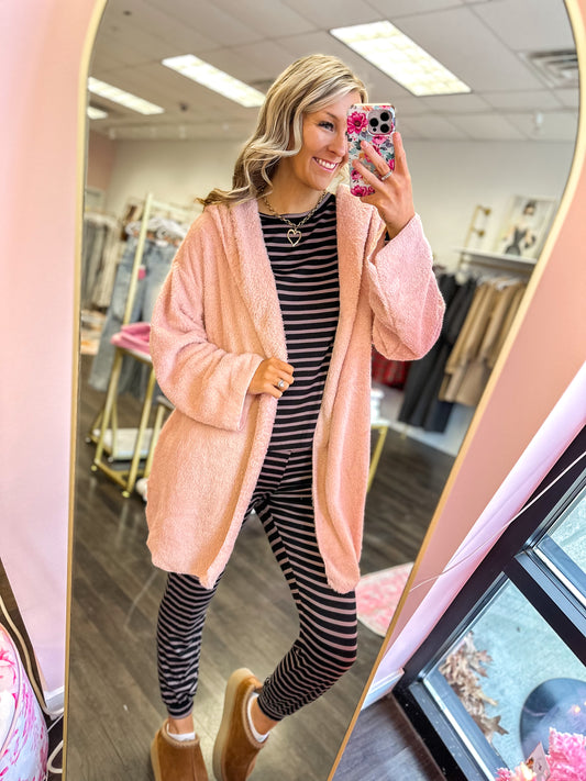 Cora Cozy Fleece Hooded Shacket