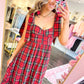 Piper Plaid Sleeveless Midi Dress