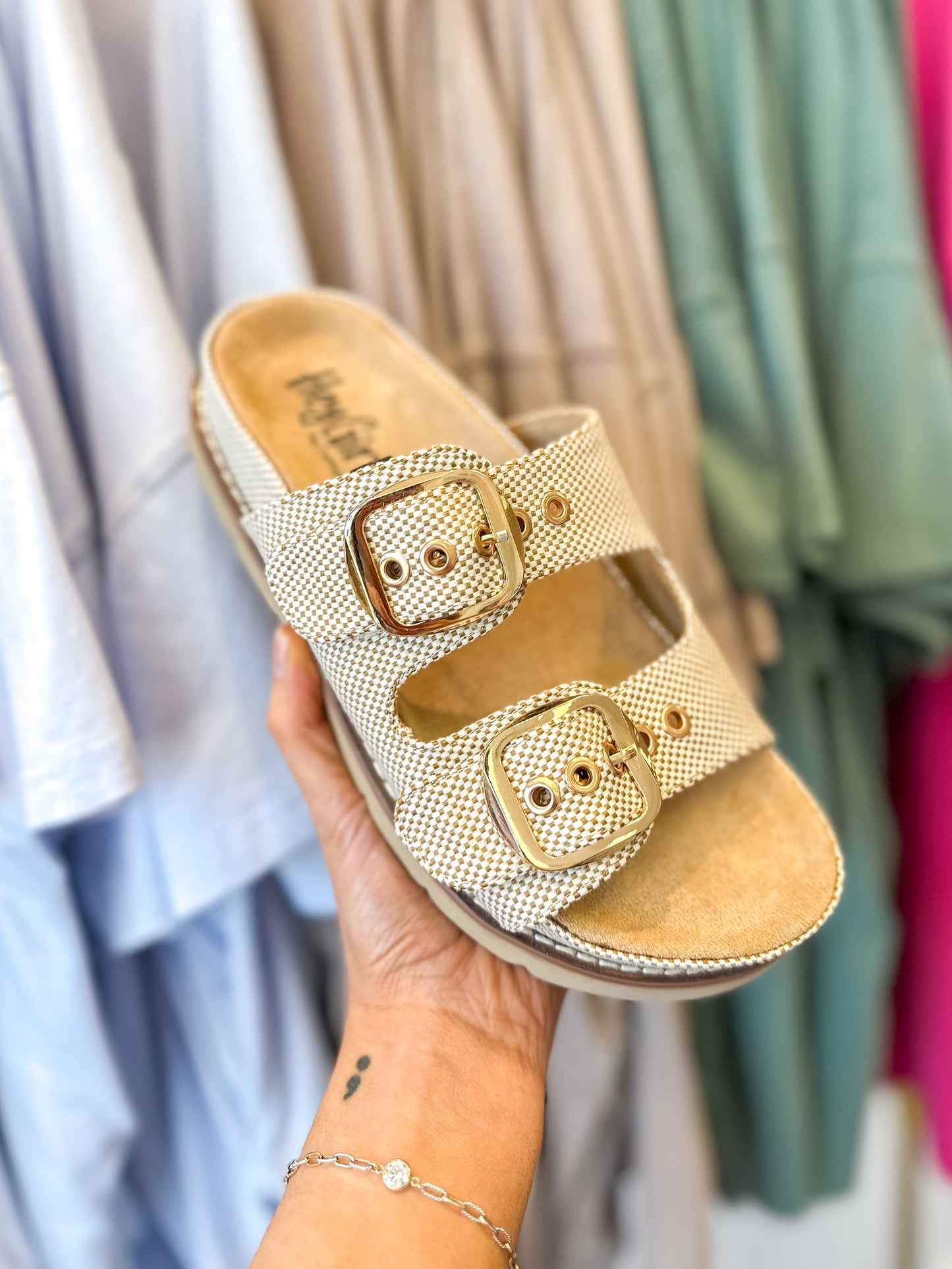 CORKY'S: She's Spicy Sandals - Cognac