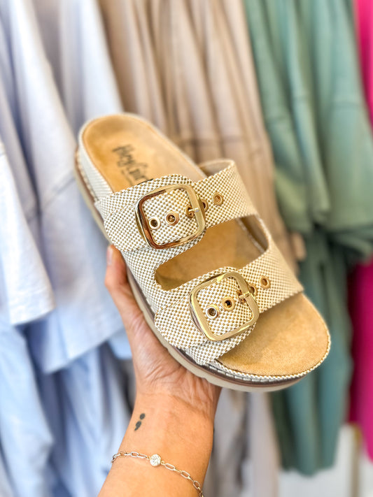 CORKY'S: She's Spicy Sandals - Cognac