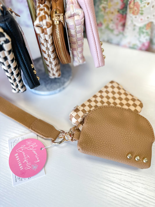 Wonderlust Woven Dual Pouch Wristlet