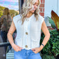 Beverly Button Knit Vest Top