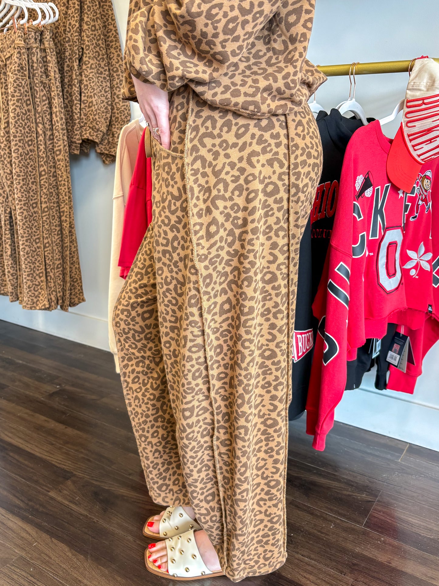 Lennon Leopard Barrel Pants