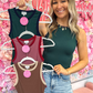 Raegan Round Neck Color Block Bodysuit