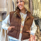 Mallory Mock Neck Puffer Vest