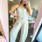 Lace Luxe Barrel Jumpsuit - Soft Beige