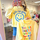 Life Is Good Reversible Mock Neck Crop Sweatshirt