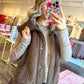 Bailey Button Down Fleece Sherpa Vest - Coco