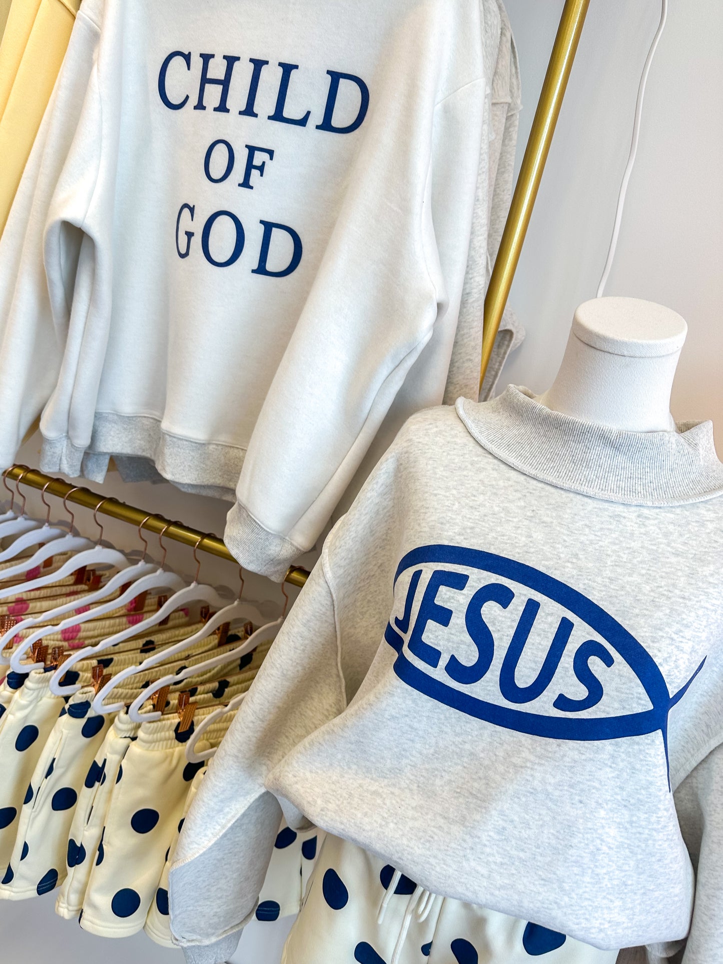 Jesus / Child Of God Reversible Mock Neck Sweatshirt