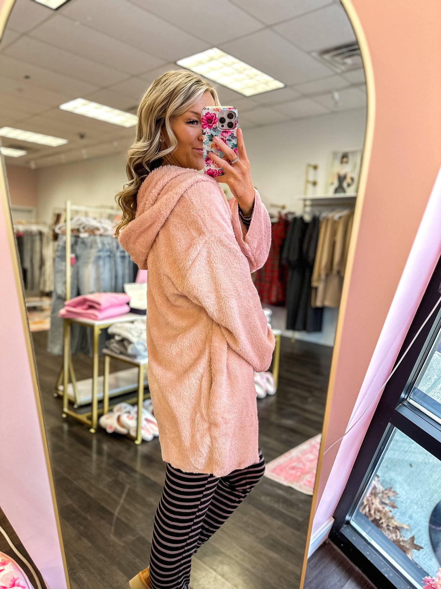 Cora Cozy Fleece Hooded Shacket