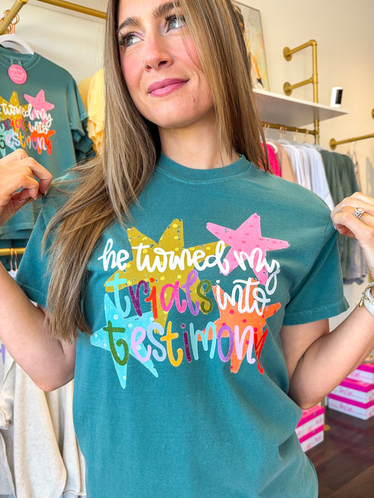 Trials Into Testimony Graphic Tee